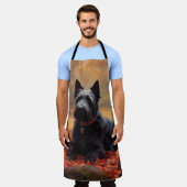 Schotse Terriër in de herfst laat Herfst inspirere Schort (Gedragen)