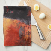 Schotse Terriër in de herfst laat Herfst inspirere Theedoek (Quarter Fold)