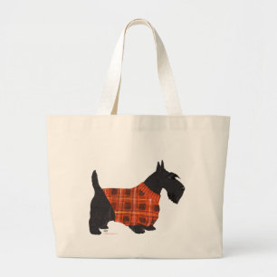 Schotse Terrier in een Trui Grote Tote Bag