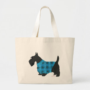 Schotse Terrier in een Trui Grote Tote Bag