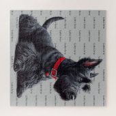 Schotse Terrier in Legpuzzel (Horizontaal)
