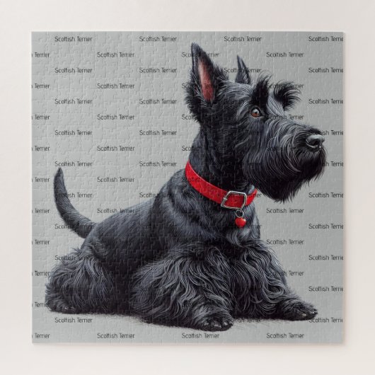 Schotse Terrier in Legpuzzel (Verticaal)