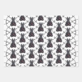 Schotse Terriër in Scroll Lijst Inpakpapier Vel (Voorkant)