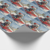 Schotse Terrier in slee Let it Snow Kerstmis Cadeaupapier (Hoek)