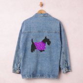 Schotse Terriër in warme trui Denim Jacket (Hangar)