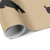 Schotse Terrier Inpakpapier Coffee Colour (Rol Hoek)