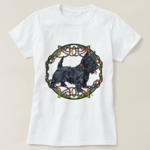 Schotse Terrier Keltisch ontwerp T-shirt