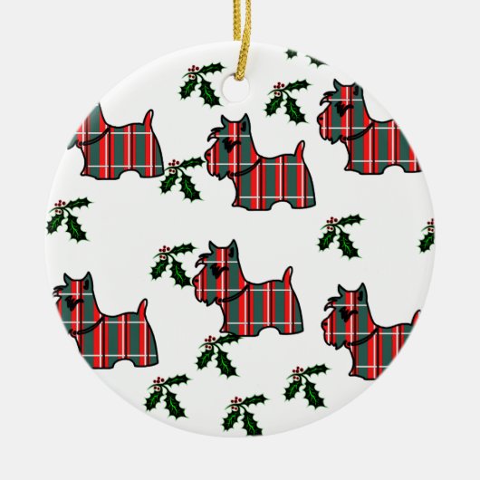 SCHOTSE TERRIËR KERAMISCH ORNAMENT (Voorkant)