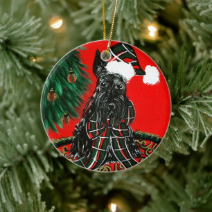 Schotse Terrier Keramisch Ornament