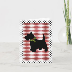 Schotse Terriër Kerst Fun Scottie Dog Custom Feestdagen Kaart