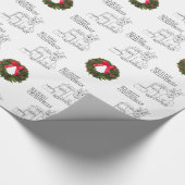Schotse Terrier Kerst Inpakpapier (Hoek)