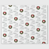 Schotse Terrier Kerst Inpakpapier (Vlak)