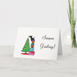 Schotse Terrier Kerst Kaart