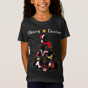 Schotse Terriër Kerstboom Xmas Hondenliefhebber T-shirt
