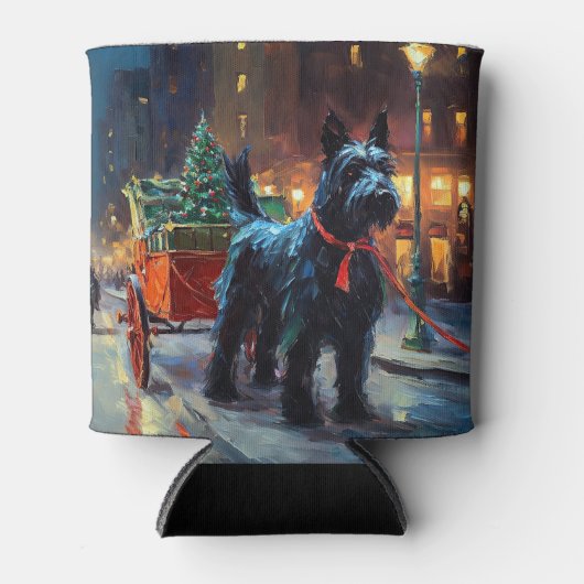 Schotse Terrier Kerstfeest Seizoen Blikjeskoeler (Voorkant)