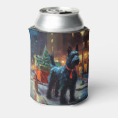 Schotse Terrier Kerstfeest Seizoen Blikjeskoeler (Blikje Achterkant)