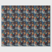 Schotse Terrier Kerstfeest Seizoen Cadeaupapier (Vlak)