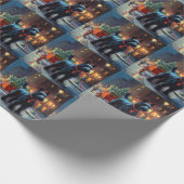 Schotse Terrier Kerstfeest Seizoen Cadeaupapier (Hoek)