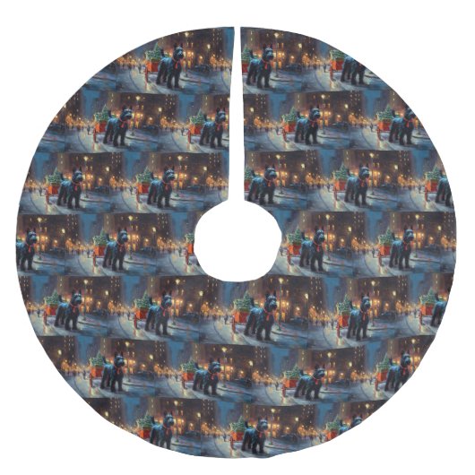 Schotse Terrier Kerstfeest Seizoen Kerstboom Rok (Voorkant)