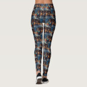 Schotse Terrier Kerstfeest Seizoen Leggings (Achterkant)