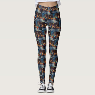 Schotse Terrier Kerstfeest Seizoen Leggings