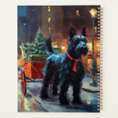 Schotse Terrier Kerstfeest Seizoen Planner (Achterkant)