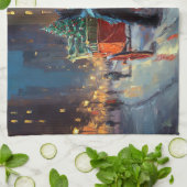 Schotse Terrier Kerstfeest Seizoen Theedoek (Gevouwen)