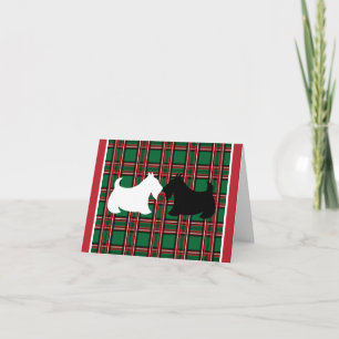 Schotse Terrier Kerstkaart Feestdagen Kaart