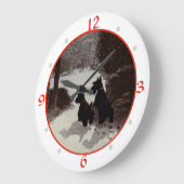 Schotse Terrier Kerstklok Grote Klok (Hoek)