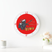 Schotse Terrier Kerstklok Grote Klok (Huis)