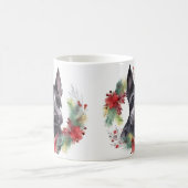 Schotse Terriër Kerstkrans Feestelijke Pup Koffiemok (Center)