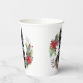 Schotse Terriër Kerstkrans Feestelijke Pup Papieren Bekers (Links)