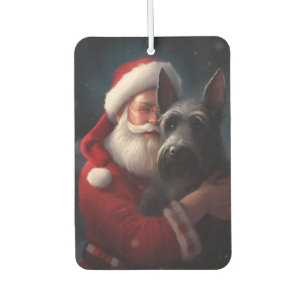 Schotse Terrier Kerstman Festieve Kerstmis Luchtverfrisser