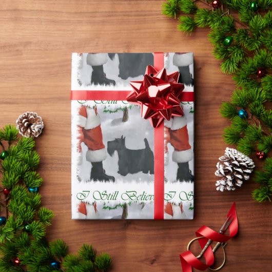 Schotse Terrier Kerstmis Cadeaupapier (Feestdagen Geschenken)
