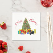 Schotse Terrier Kerstmis Servet (Insitu)