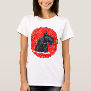Schotse Terrier Kerstmis T-shirt