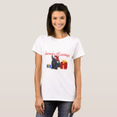 Schotse Terrier Kerstmis T-shirt (Voorkant volledig)
