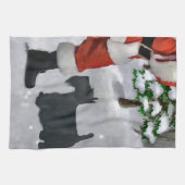 Schotse Terrier Kerstmis Theedoek (Horizontaal)
