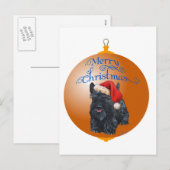 Schotse Terriër Kerstversiering Feestdagenkaart (Voorkant / Achterkant)