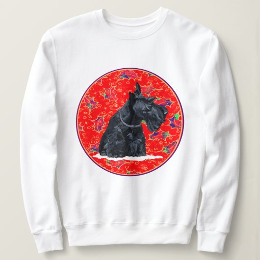 Schotse Terrier Kleurrijke Viering Trui (Design voorkant)
