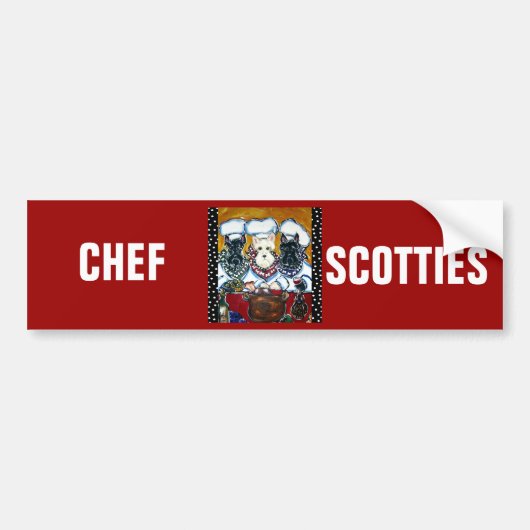 Schotse Terrier-koks Bumpersticker (Voorkant)