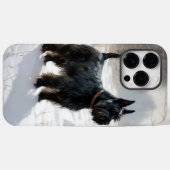 Schotse Terrier Laat het Sneeuwen Kerstmis Case-Mate iPhone Case (Achterkant (horizontaal))