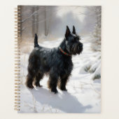 Schotse Terrier Laat het Sneeuwen Kerstmis Planner (Voorkant)