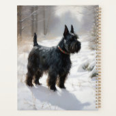 Schotse Terrier Laat het Sneeuwen Kerstmis Planner (Achterkant)