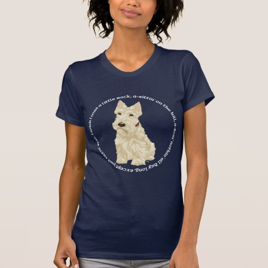 Schotse Terrier Liedje T-shirt (Voorkant)