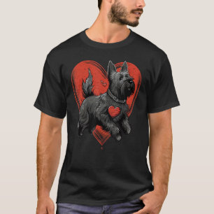 Schotse Terriër Liefde Hart voor Valentijnsdag Sco T-shirt