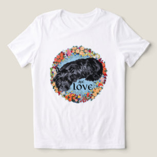 Schotse Terriër Liefde Tri-Blend Shirt