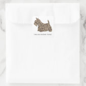Schotse Terrier Luipaardprint Vierkante Sticker (Tas)