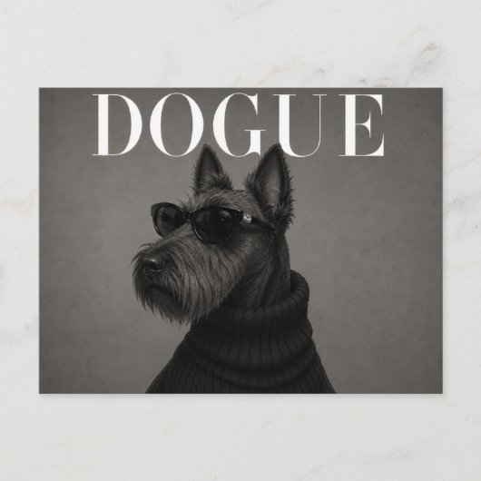 Schotse Terrier Luxe Redactioneel Briefkaart (Voorkant)