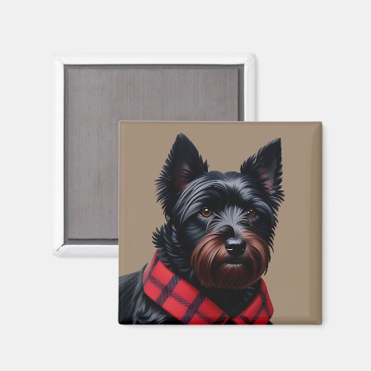 Schotse Terrier Magneet (Voorkant / Achterkant)